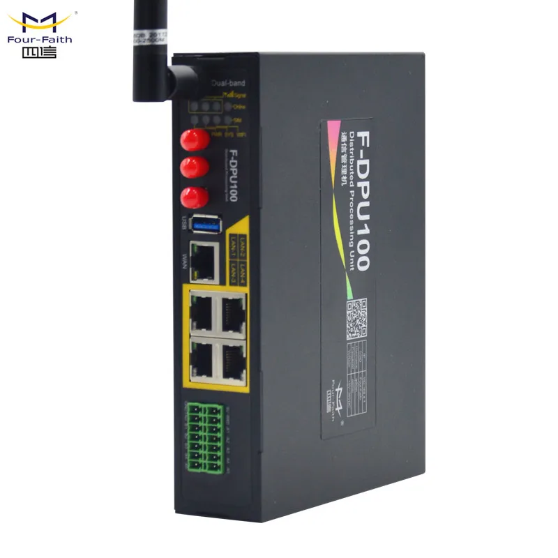 F-DPU100 3G/4G Wireless Protocol Converter with 5 RS485 Support Modbus RTU/TCP, IEC101, IEC104, DNP3.0 for  power monitoring