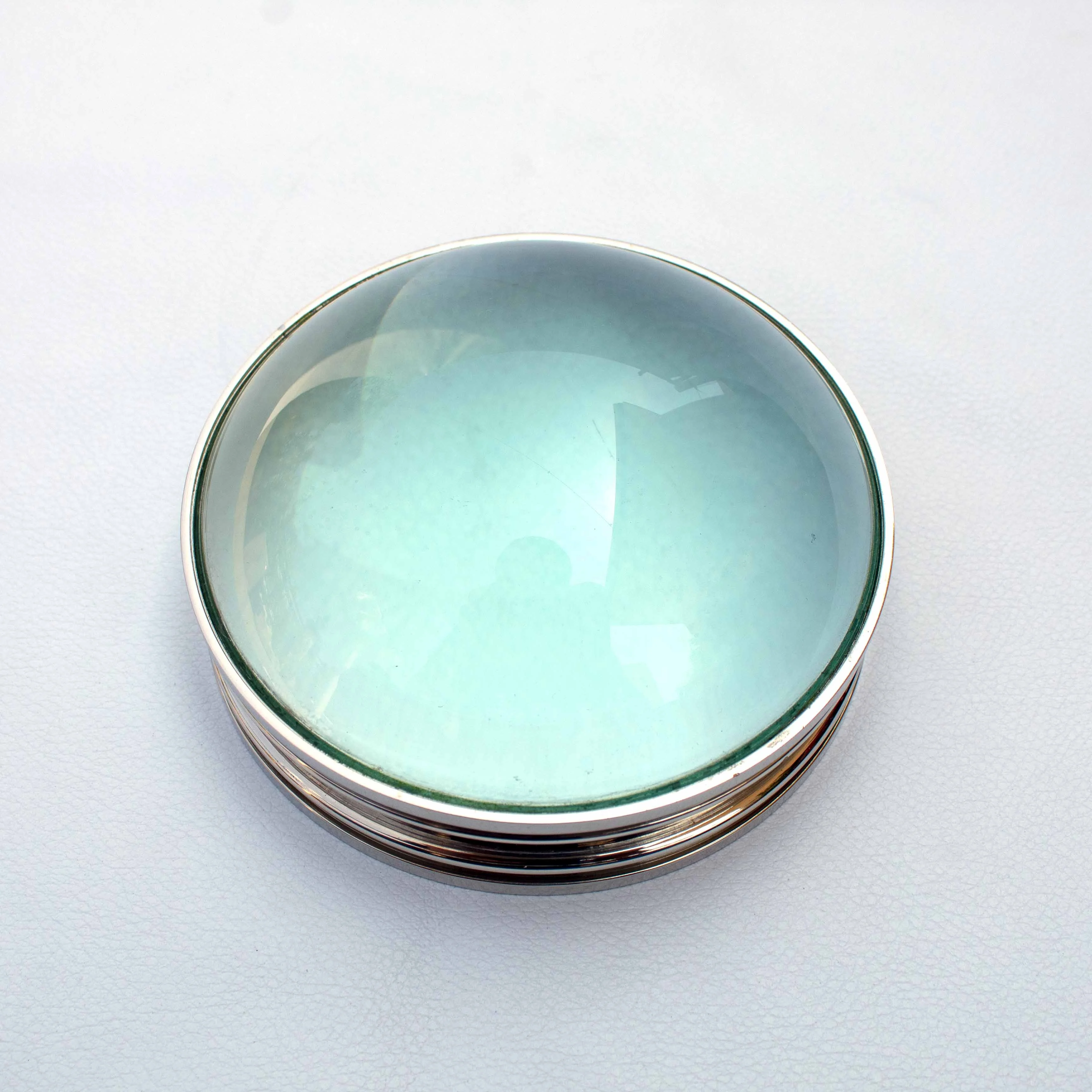 Brass Nickel Finish Table Desk Magnifying Glass Magnifier Ball Shape for Newspaper reading Book Maps Office Home