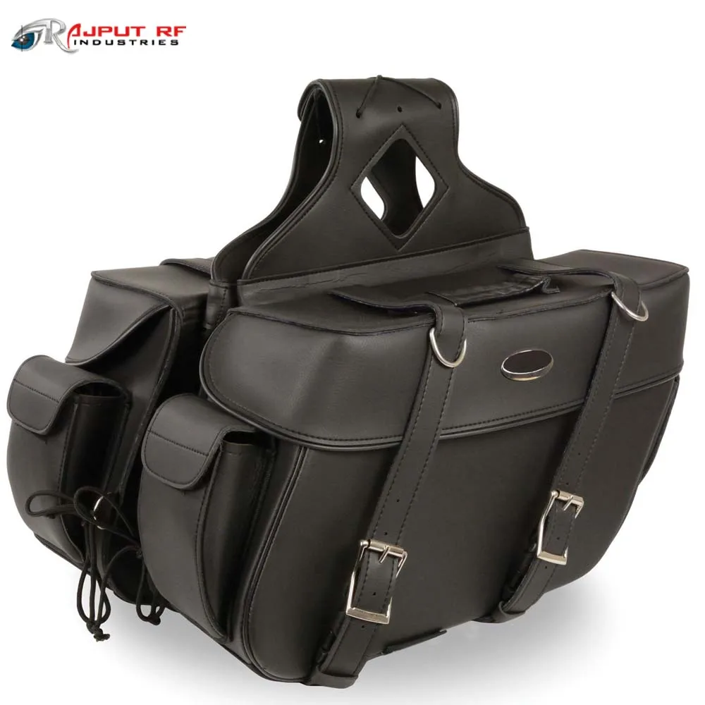 Motorcycle Leather Saddle bags/Bicycle leather Saddle Bags/Saddle bags for Motorbike
