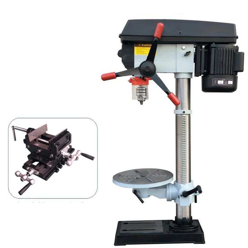 16mm Central table drill machinery bench drill press  with 4 inch cross bench pliers