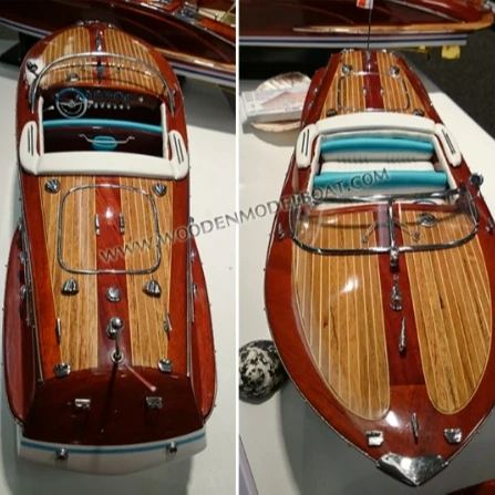 RIVA ARISSTON SMALL SIZE WOODEN MODEL BOATS - HANDICRAFT OF VIETNAM