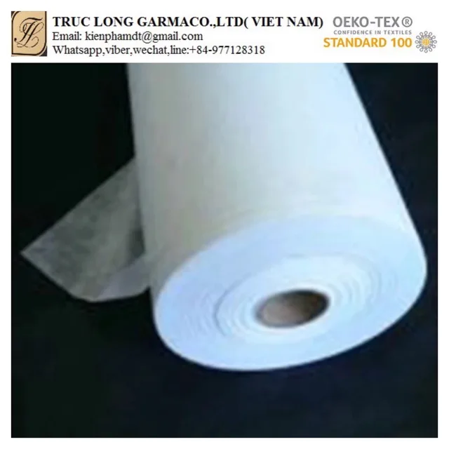 Thermal bond nonwoven interlining