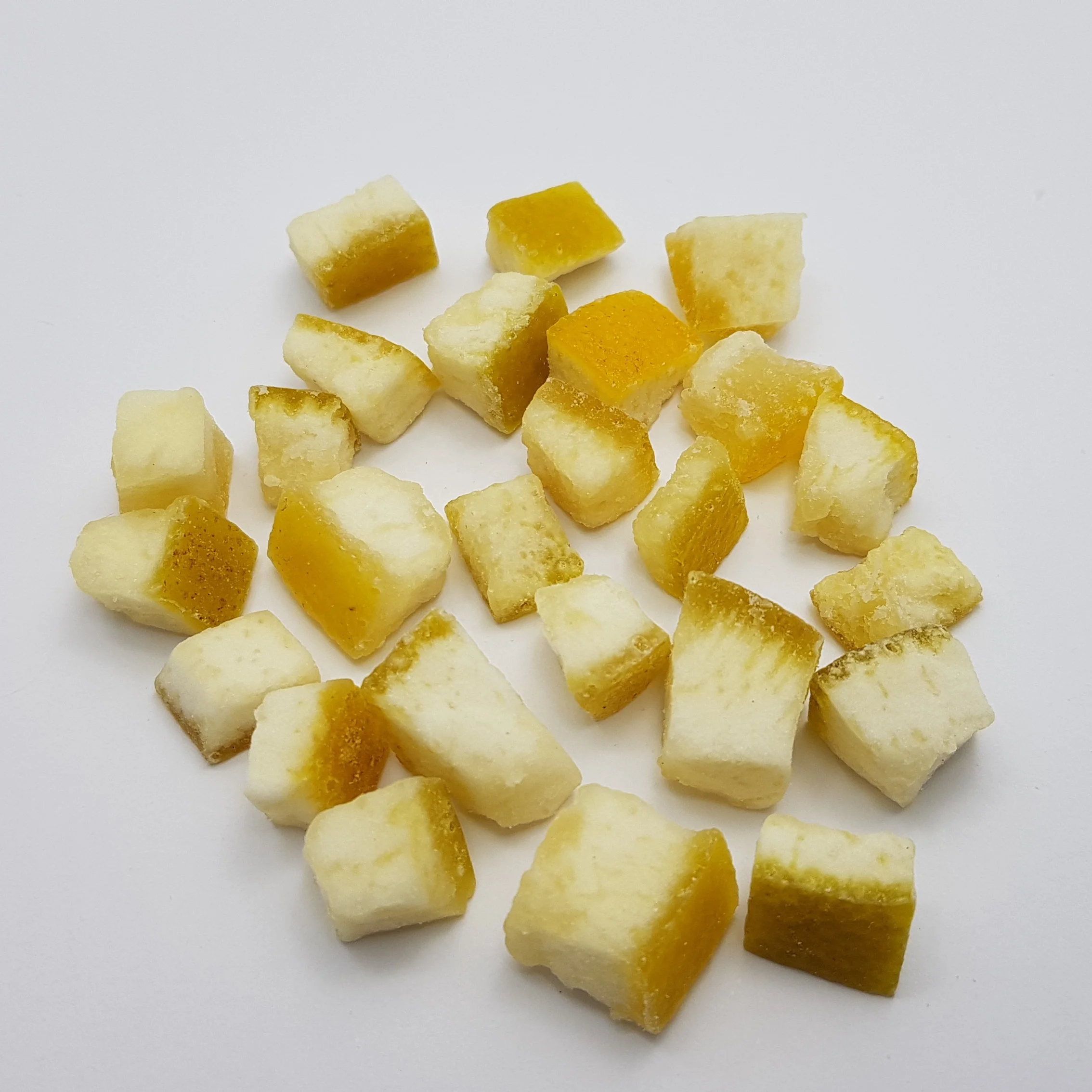 Dried dehydrated pomelo peel skin dices 8-10mm No color added Thailand premier quality ISO certified healthy snack air dry  best