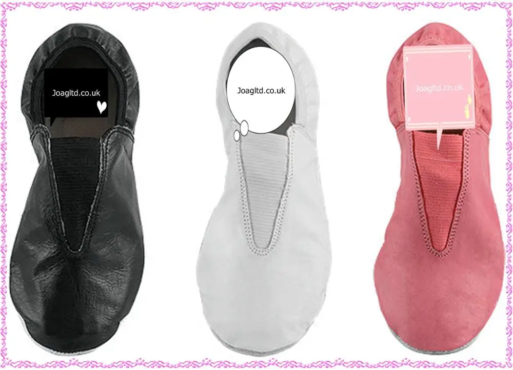 
Gymnastic Black Leather Shoes Gymnastic-Leather-Shoes-Ballet-Slipper-Shoes-Point 