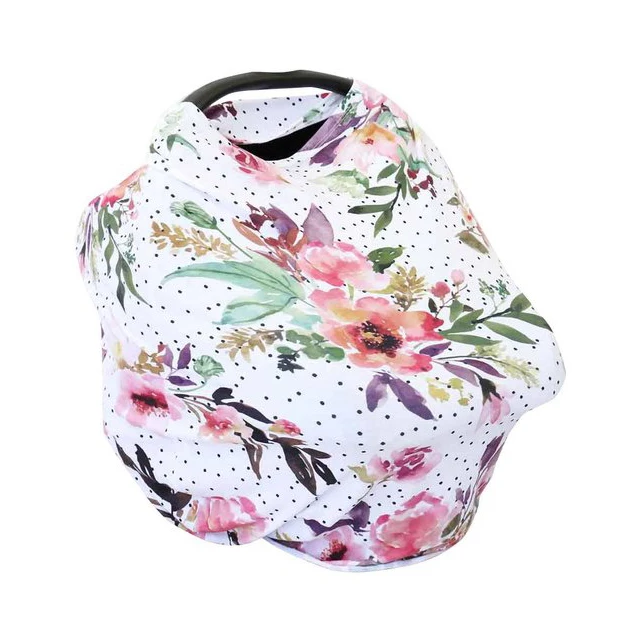 Personalized Private Label New Design Hot Selling 4-In-1 Baby Car Seat Cover Canopy and Nursing Cover from India