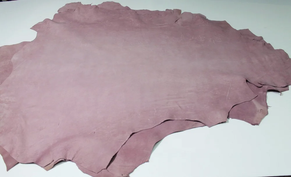 Sheepskin leather hides LIGHT VIOLET NABUCK Vintage leather | Lamb Skin Napa Soft Leather Finest Quality Wholesale Sheep Hide