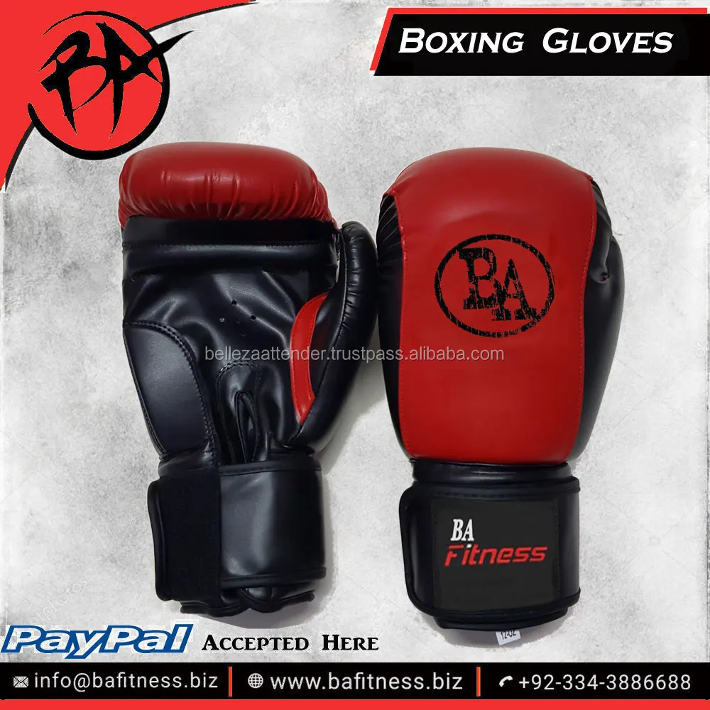 Lace up Boxing Gloves Lace Boxing Kickboxing Muay Thai Training Gloves Sparring Punching Mitts