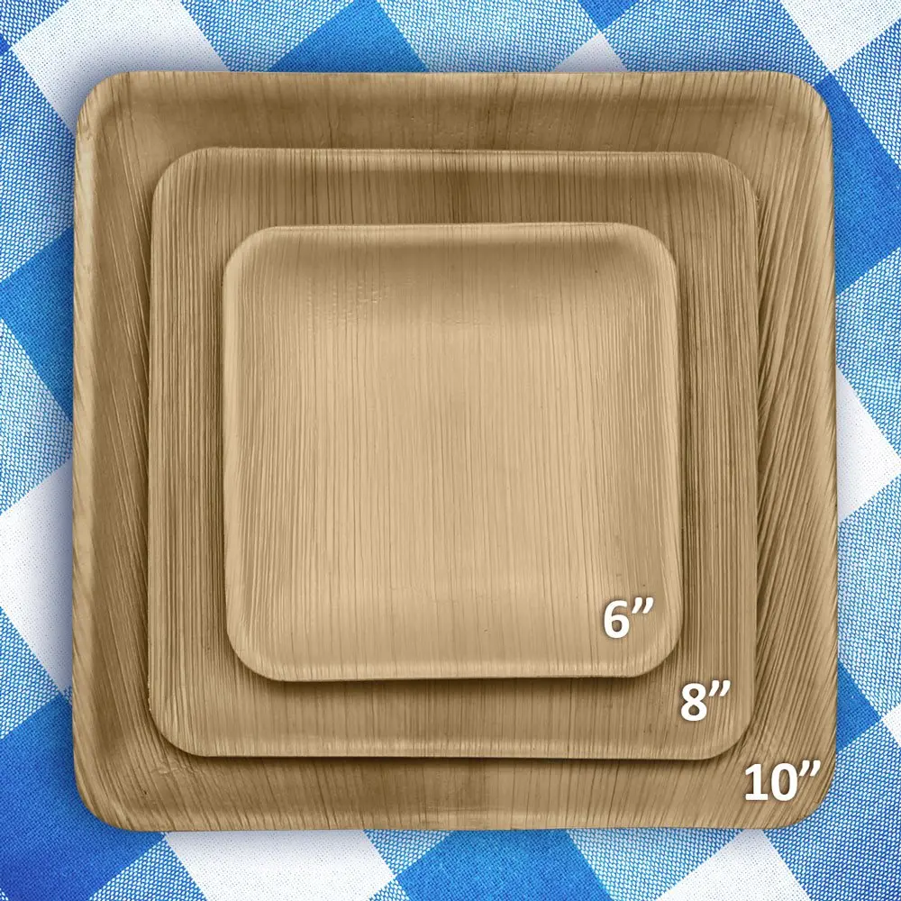 
Food safety resumable biodegradable palm leaf plates from india 