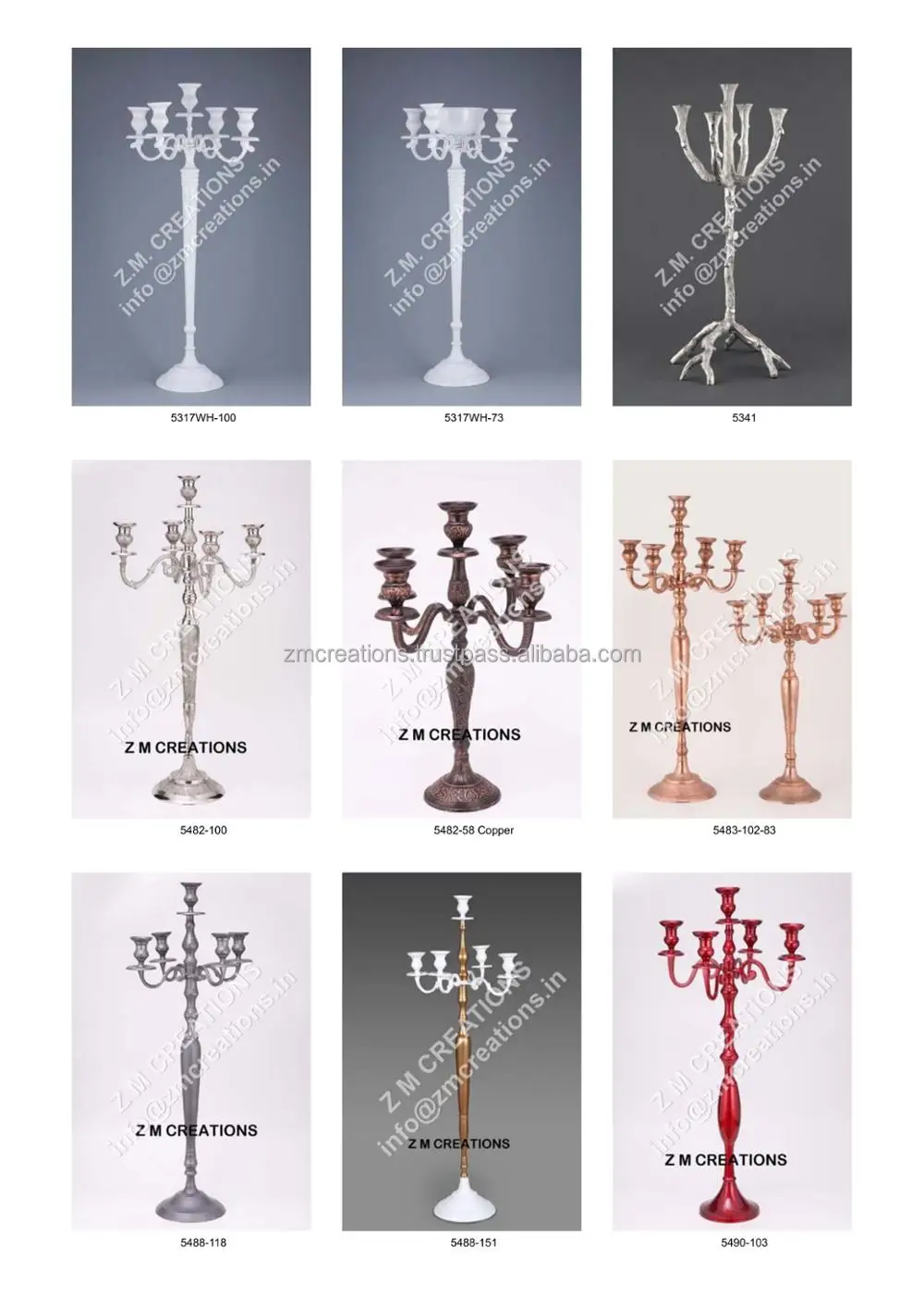 Modern Design Silver Metal Table Top Candle Holder Candelabra Lanterns Candle Jars Hot Selling Home Decoration Item Available