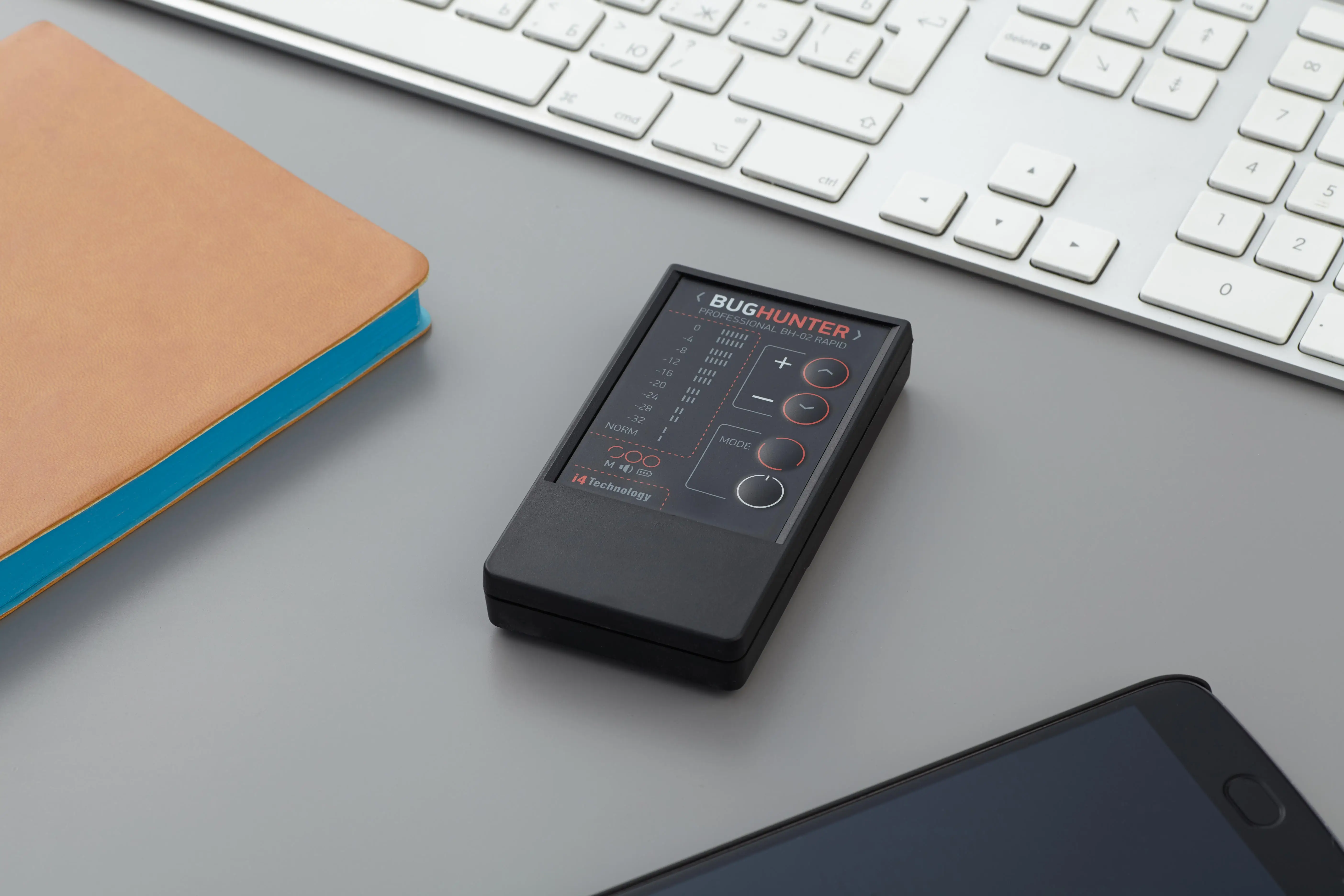 Wireless bug detector hidden camera and cell phone finder