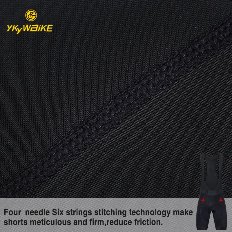 
YKYWBIKE OEM Mountain Bike Shorts Coolmax Pads MTB Cycling Bib Shorts Men 