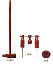 wooden garden game wood ball set with customize logo size color