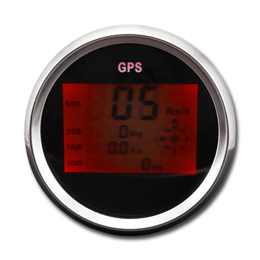 85mm GPS speedometer with odo meter marine gauge