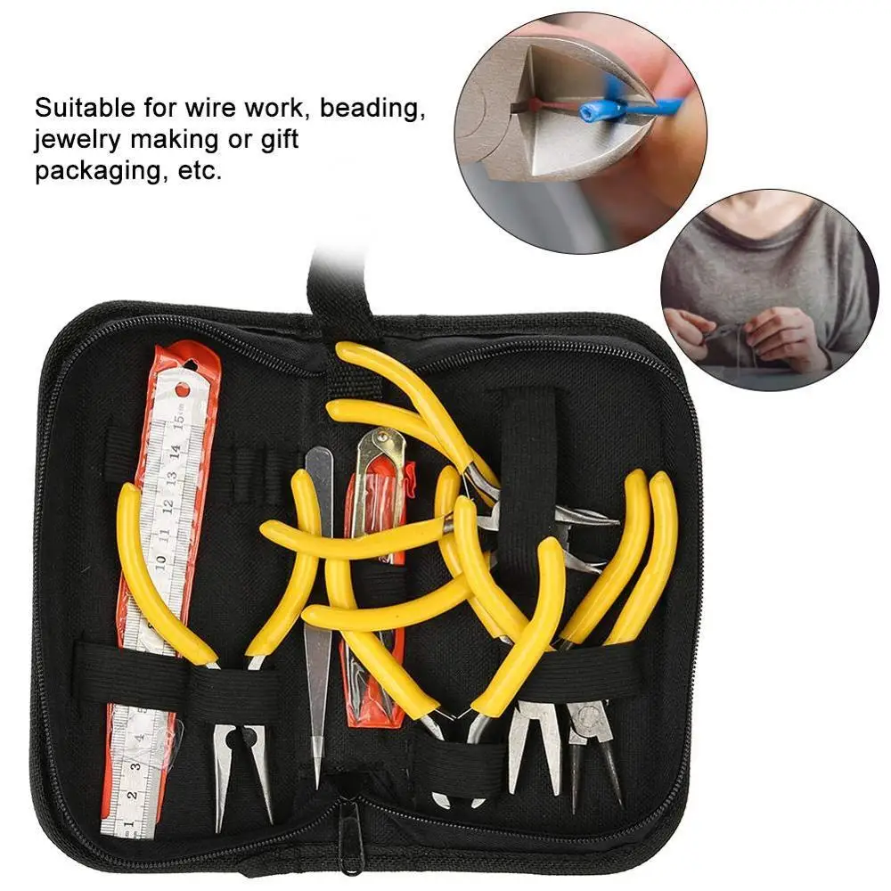 Jewelry Pliers Set, 9pcs Professional Jewelry Pliers Tools Kit