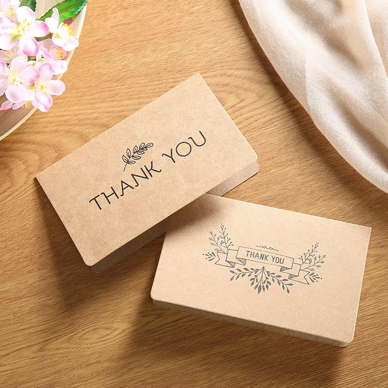 Kraft paper birthday cards holiday greeting cards blessings cards