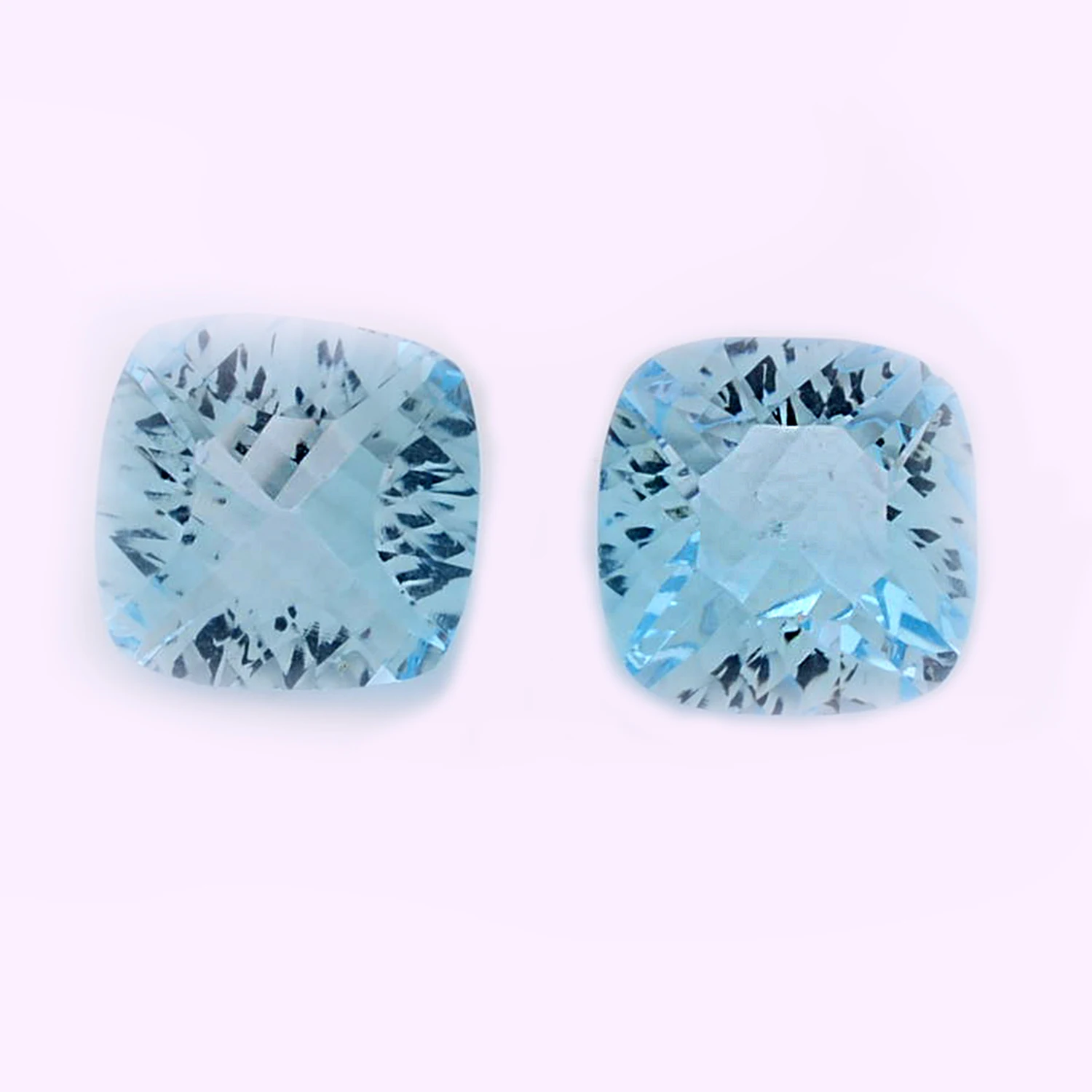 Natural Sky Blue Topaz Gemstone Customized Cushion Normal Cut Loose Wholesale Gemstone Semiprecious Top Quality