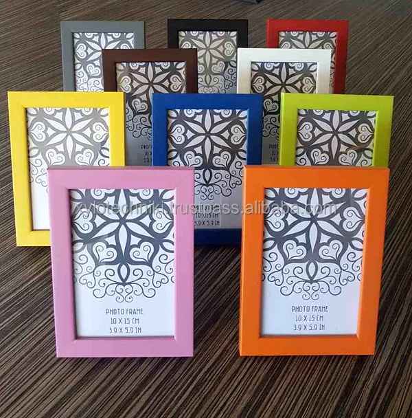 Colorful minimal wooden picture frame high quality frame Decorative Photo Frame