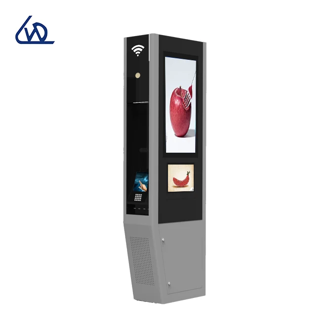 Hot sale digital phone booth 2500 nits outdoor full color digital signage advertising screen 55 inch kiosk