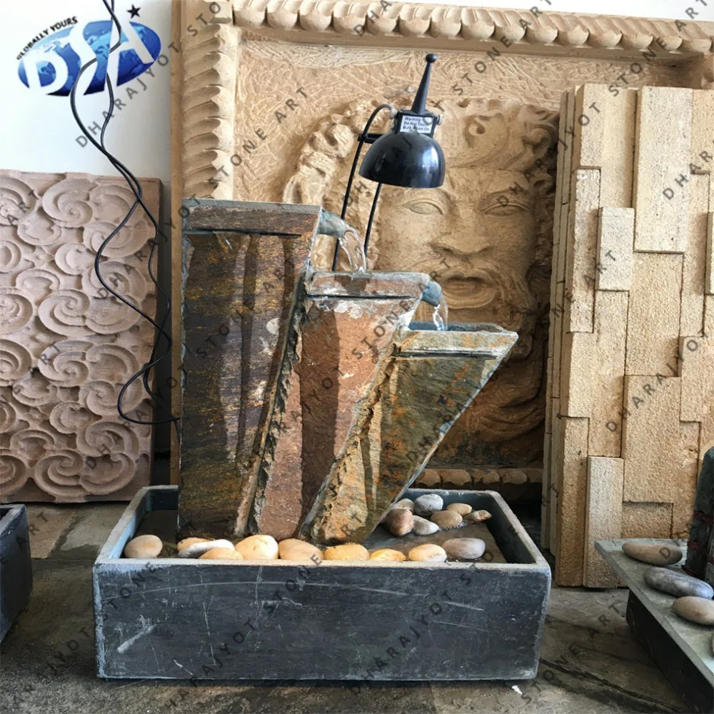 hazel slate fountain dancing fountain statue sculpture smooth finish and cheap rates and reasonable prices for  sales