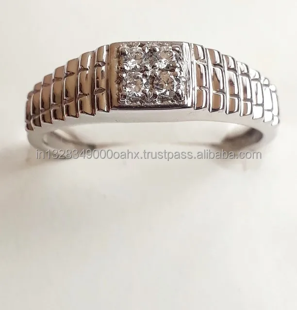 CZ Diamond Ring Custom Jewelry 925 Silver Cubic Zirconium Silver Women Fashion Gift Ring Engagement Silver Rings