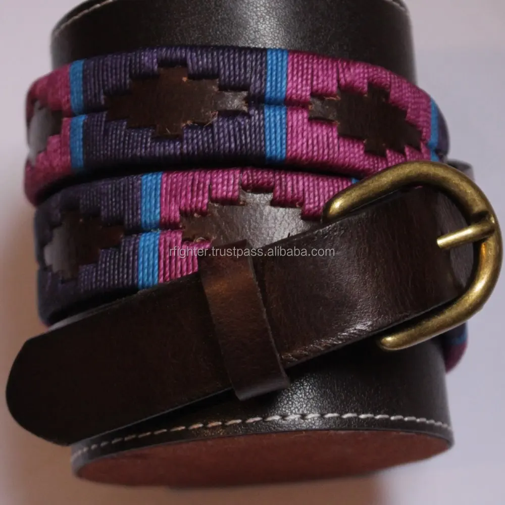 Italian Cow Hide Leather Polo Belt for Men and Women Fashion Dress Belt with Steel or Alloy Buckle Genuine Leather