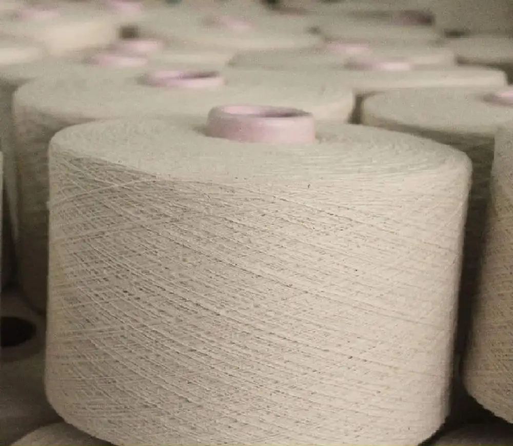 Sale! Recycled Open-End NE 6/1 Raw White Yarn for Knitting Gloves