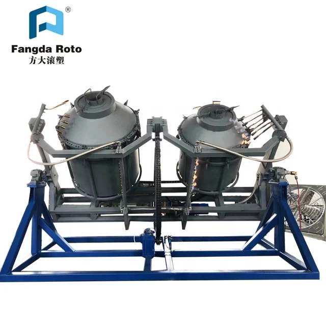 Plastic Water Tank Rock N Roll Rotational Molding Machine In China For Sales