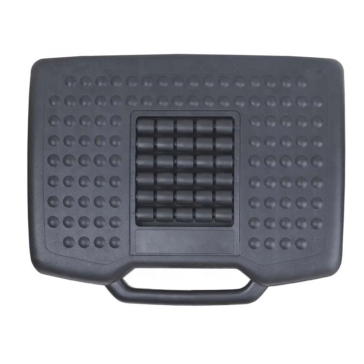 
Cixi Dujia black height adjustable plastic ergonomic massage design foot rest footrest 