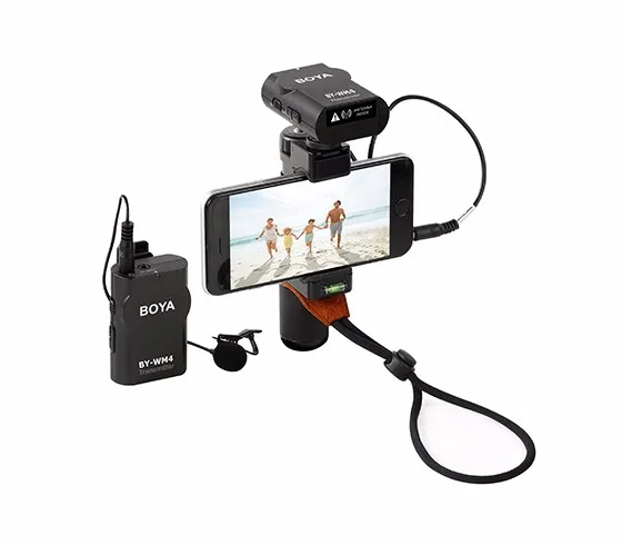 New BOYA BY-WM4 PRO K1/2  2.4GHz wireless microphone for iPhone, Ipad and most of Android devices,DSLR camera, Camcorder, PC
