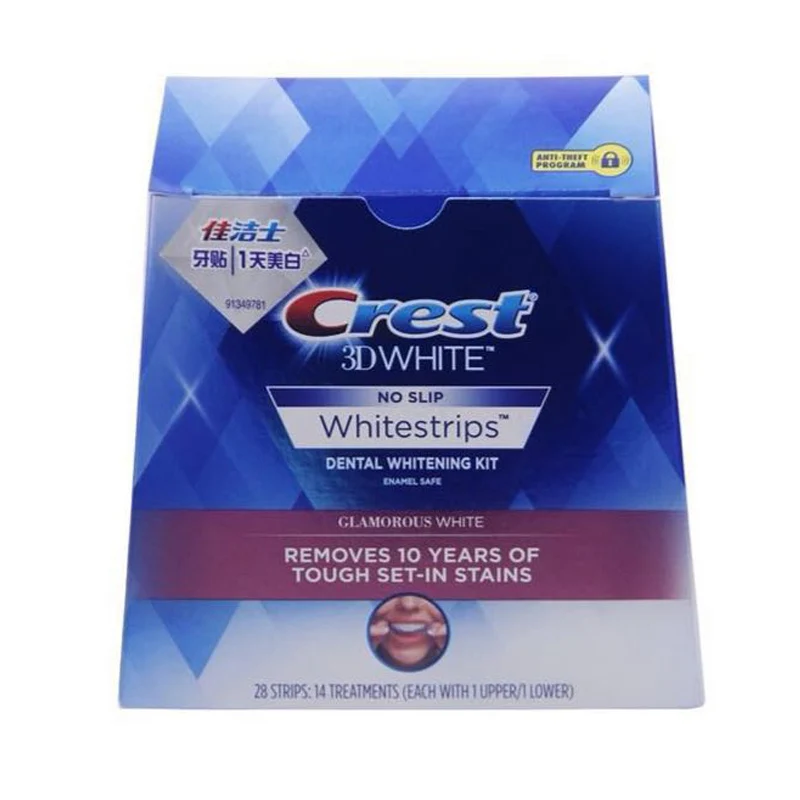
Crest 3d white teeth Whitestrips advanced vivid 1 box 20 Pouches Original Oral Hygiene Teeth Whitening strips crest 