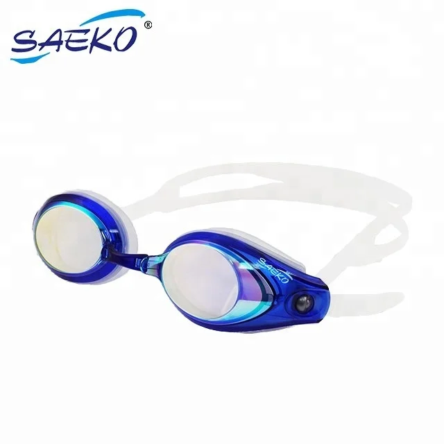 SAEKO Wide Vision Mirror Lenses UV protection Silicone Swimming Goggles Adult