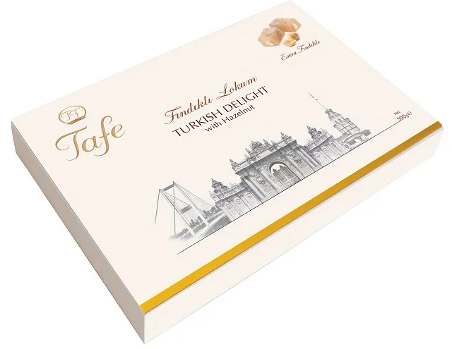 
Tafe Turkish Delight with Double Roasted Hazelnut 300 g - 611 code (Lokum) 