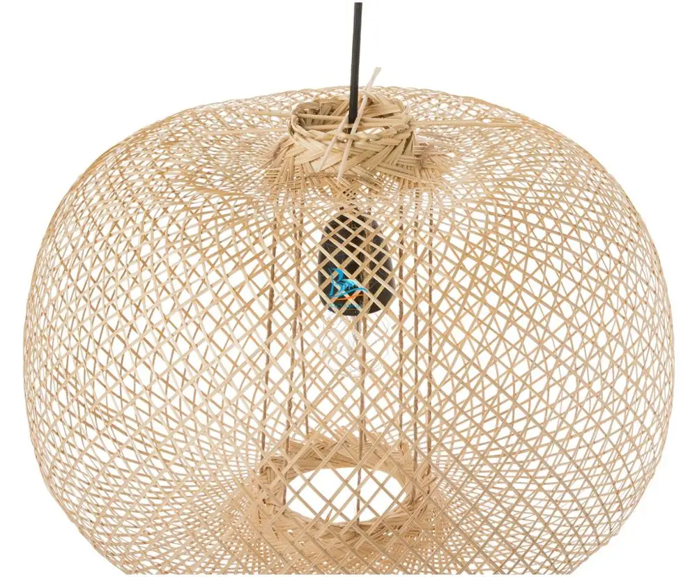 Unique Round Bamboo Lamp Shade. Bamboo Pendant Light from Vietnam handicraft