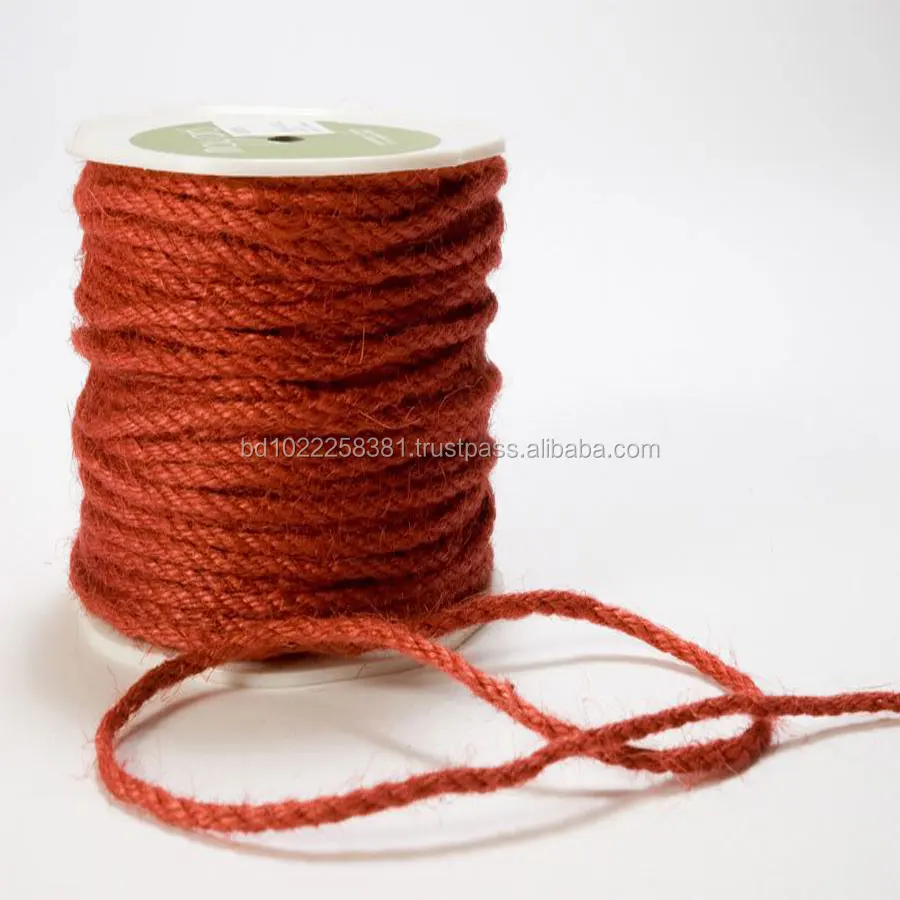 Natural & Color Raw Jute Yarn 3mm Jute Rope