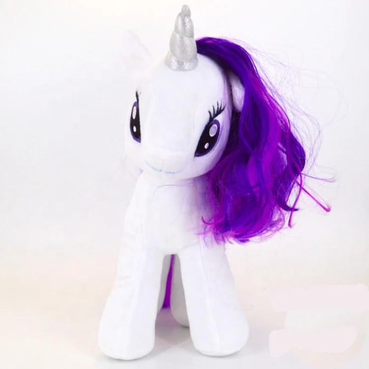 custom Stuffed black big unicorn giant plush stuffed animal soft party toys for girls
