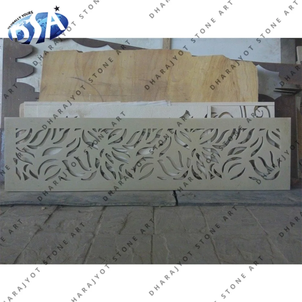 
marble home wall outdoor big Jali decor 