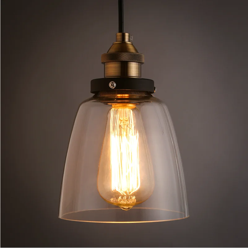 European Living Room Chandelier Vintage Wooden Shade Ceiling Lamp Pendant Light