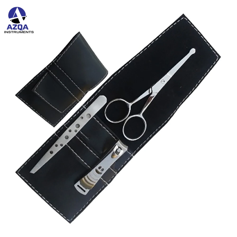 Body piercing Forceps kit 14 PCS Pedicure / Manicure Set Nail Clippers Cleaner Cuticle Grooming Kit Case