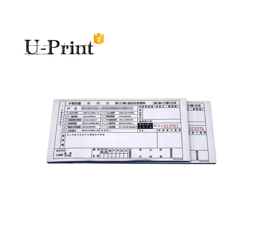 Whole Customized Check Docket Book, Taxi Bill Book Design Printing