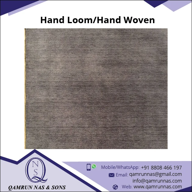 Best Quality Durable Plain Handloom Woolen Carpet for Sale