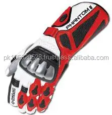 Wholesale New 2017 Motorcycle Gloves Racing Gloves Genuine Leather Motorbike Gloves Black White Red GL-001 Customized Brand PK