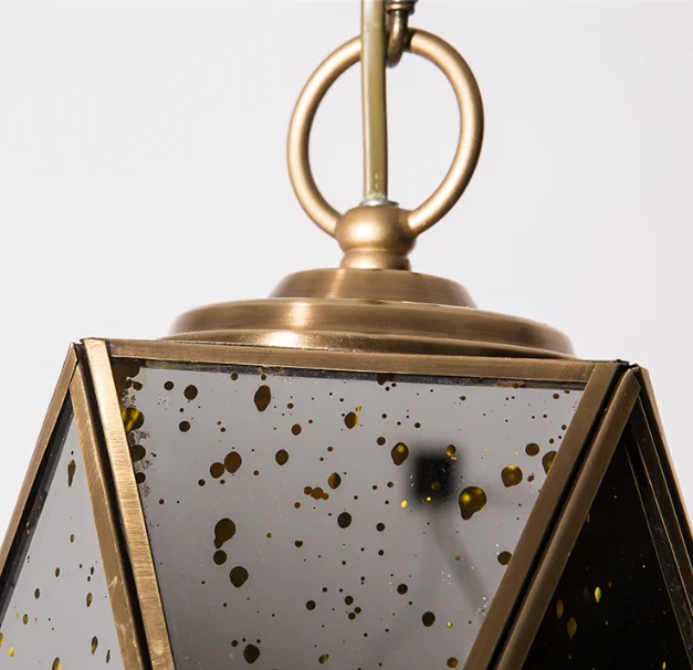 New Products Personalized Iron Geometric Color Hanging Lamp Hotel &Led Lighting Lamp From ZhongShan