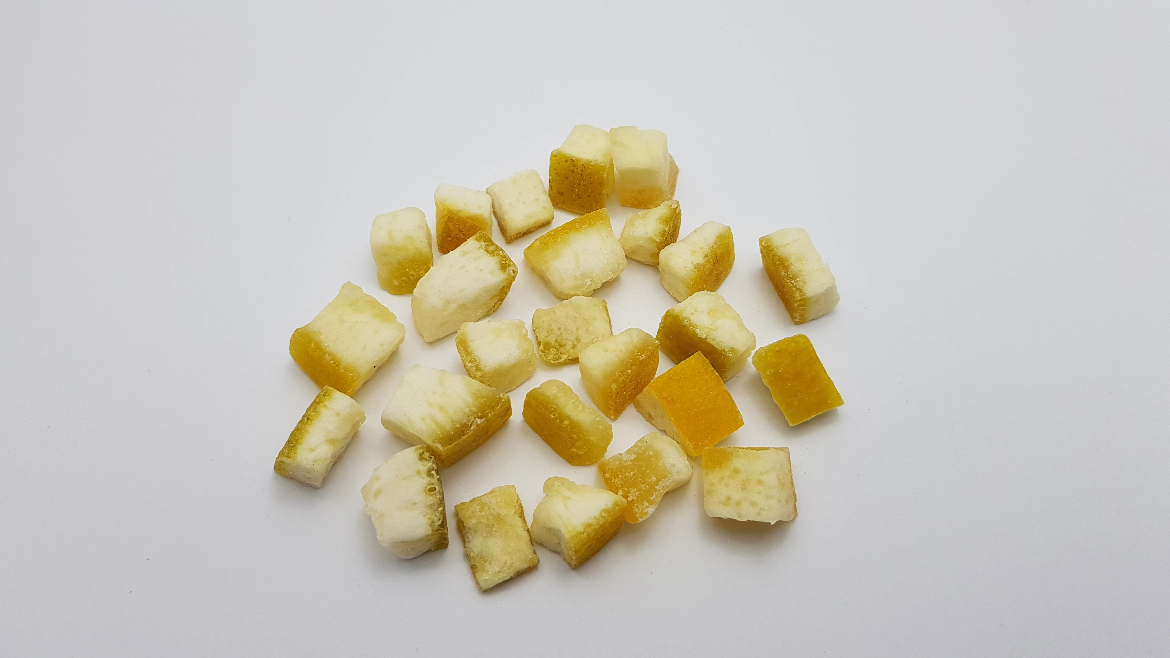 Dried dehydrated pomelo peel skin dices 8-10mm No color added Thailand premier quality ISO certified healthy snack air dry  best