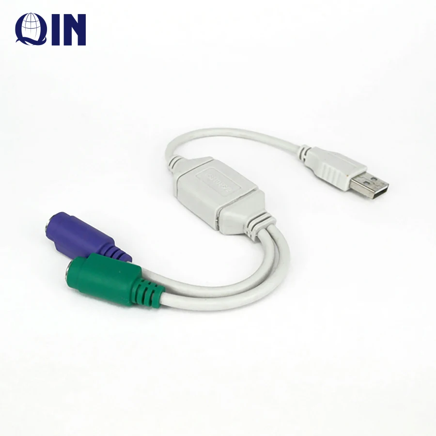 USB to PS/2 PS2 Cable Keyboard Mouse Adapter Converter