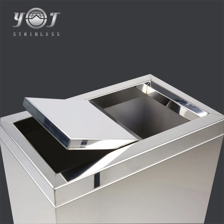 Household Stainless Steel Covers Garbage Trash Bin Stand