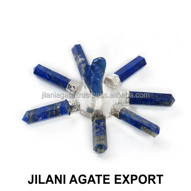 Wholesale Red Jasper Angel Energy Generator 7-Pencil Point Healing Device Semi-Precious Stone Crafts