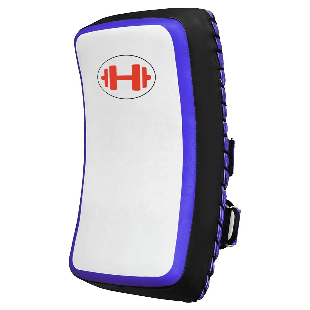 
Durable Custom Curved Leather Boxing Muay Thai Kick Shield | Martial Arts KickBoxing Target Strike Thai Pad 
