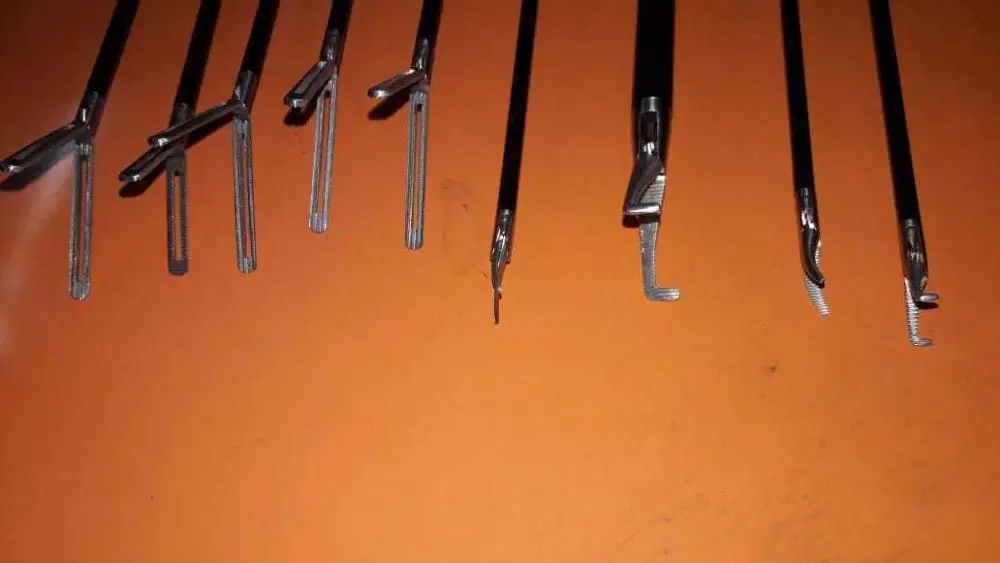  Набор для лапароскопии базовые хирургические инструменты щипцы 9 шт.