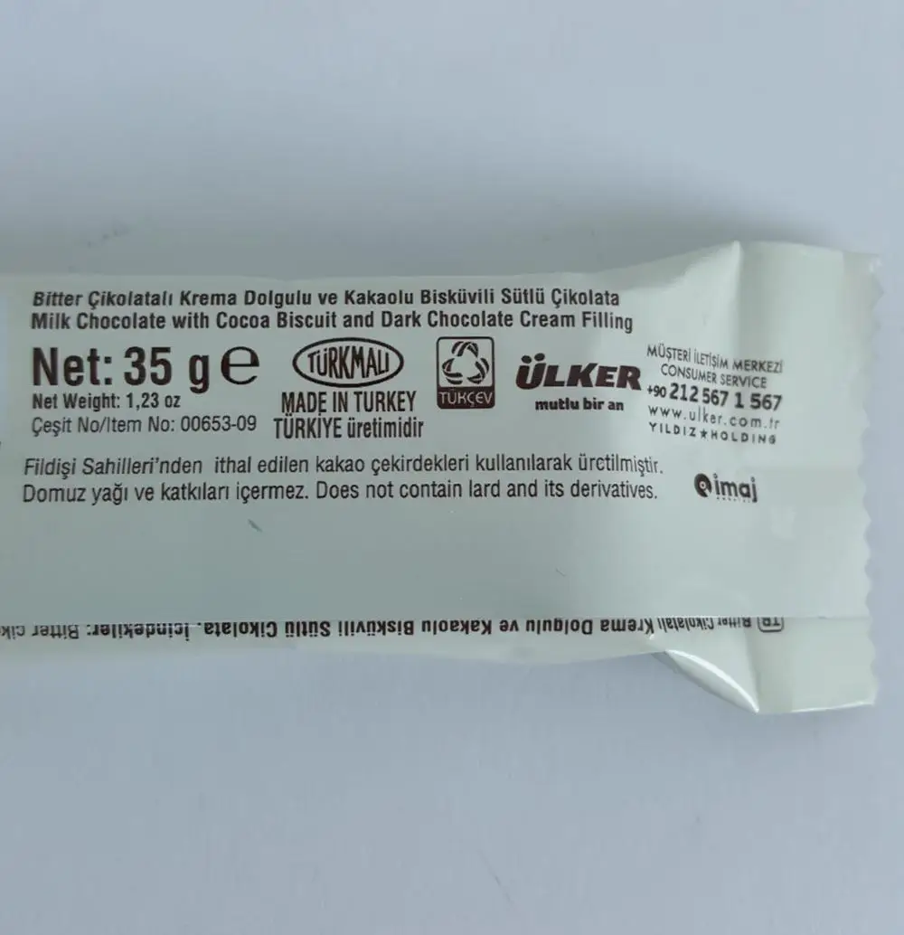 
high quality Laviva milk chocolate with cocoa biscuit 