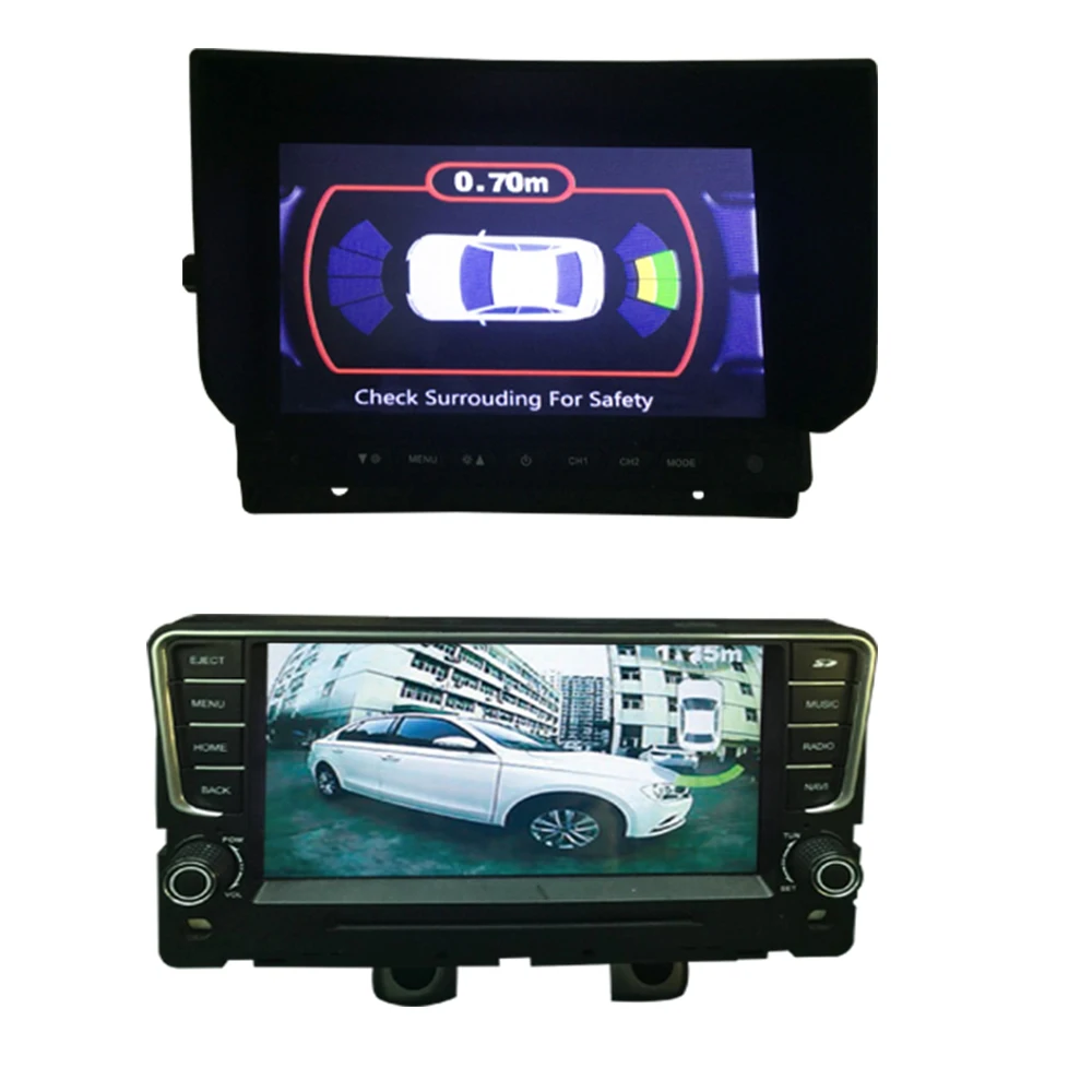 OEM parking sensor, 12v passengers video display overlay parking sensor kit